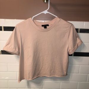 Forever 21 Blush Crop Top Tee